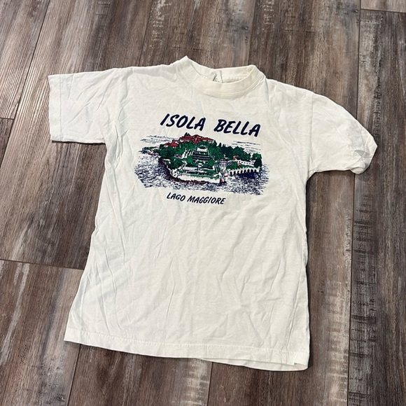 Vintage Lago Maggiore Isola Bella Italy Tee - Picture 1 of 4